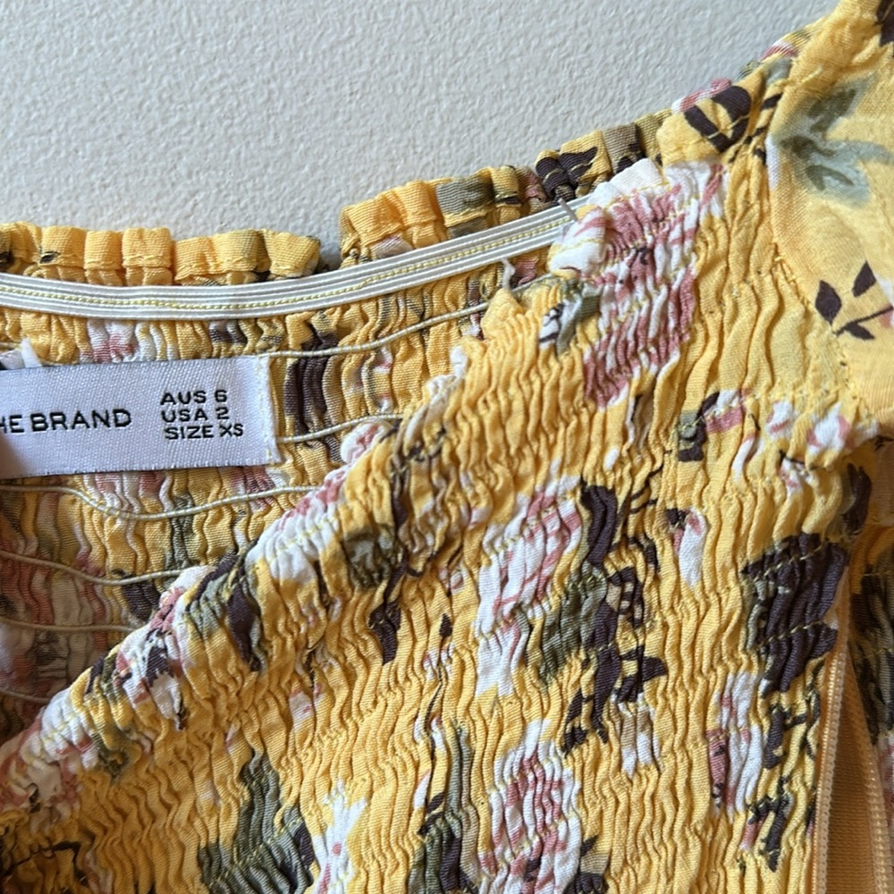Faithfull the Brand Yellow Floral Dress - Picture 7 of 7